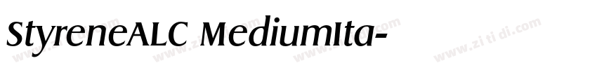 StyreneALC MediumIta字体转换 StyreneALC MediumIta字体转换